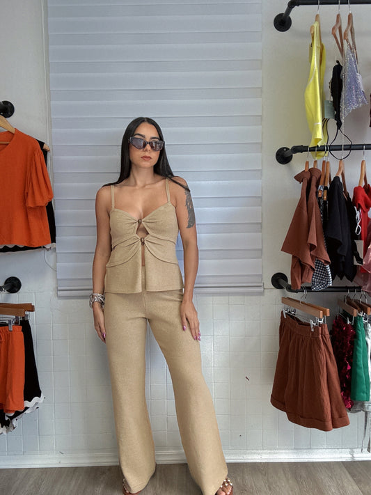 Knit pant set