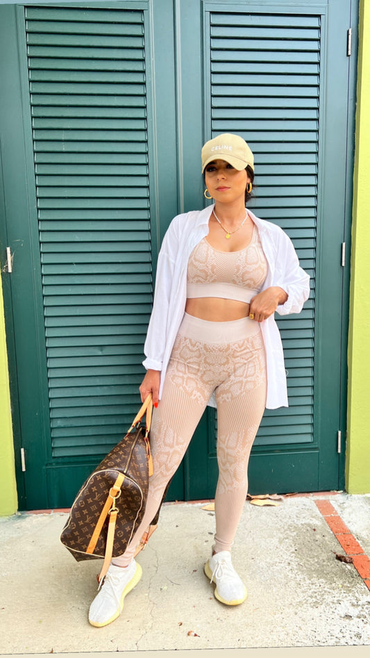 Nude Ribbed set