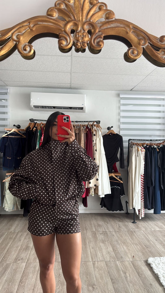 Polka dot in Brown (pre-order ) costó $65