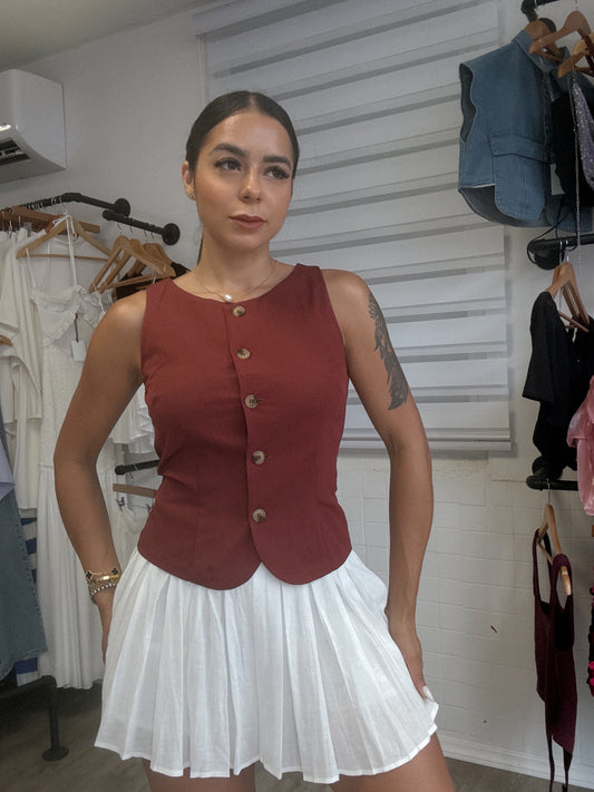 Burgundy Vest