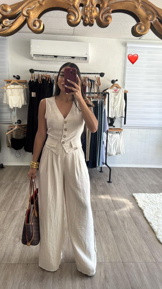 Vest Linen set