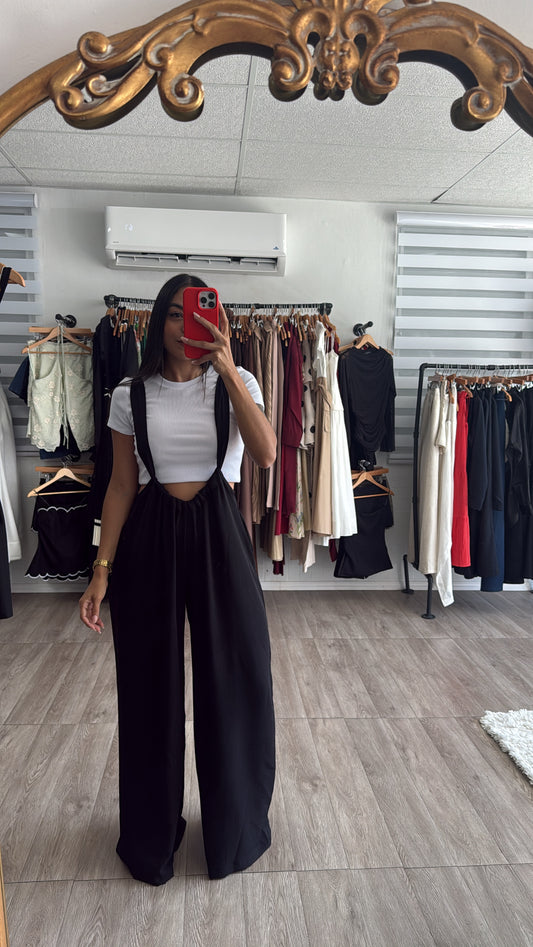 Black Overall Jumpsuit