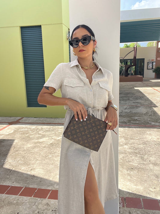 Miriam Linen Dress
