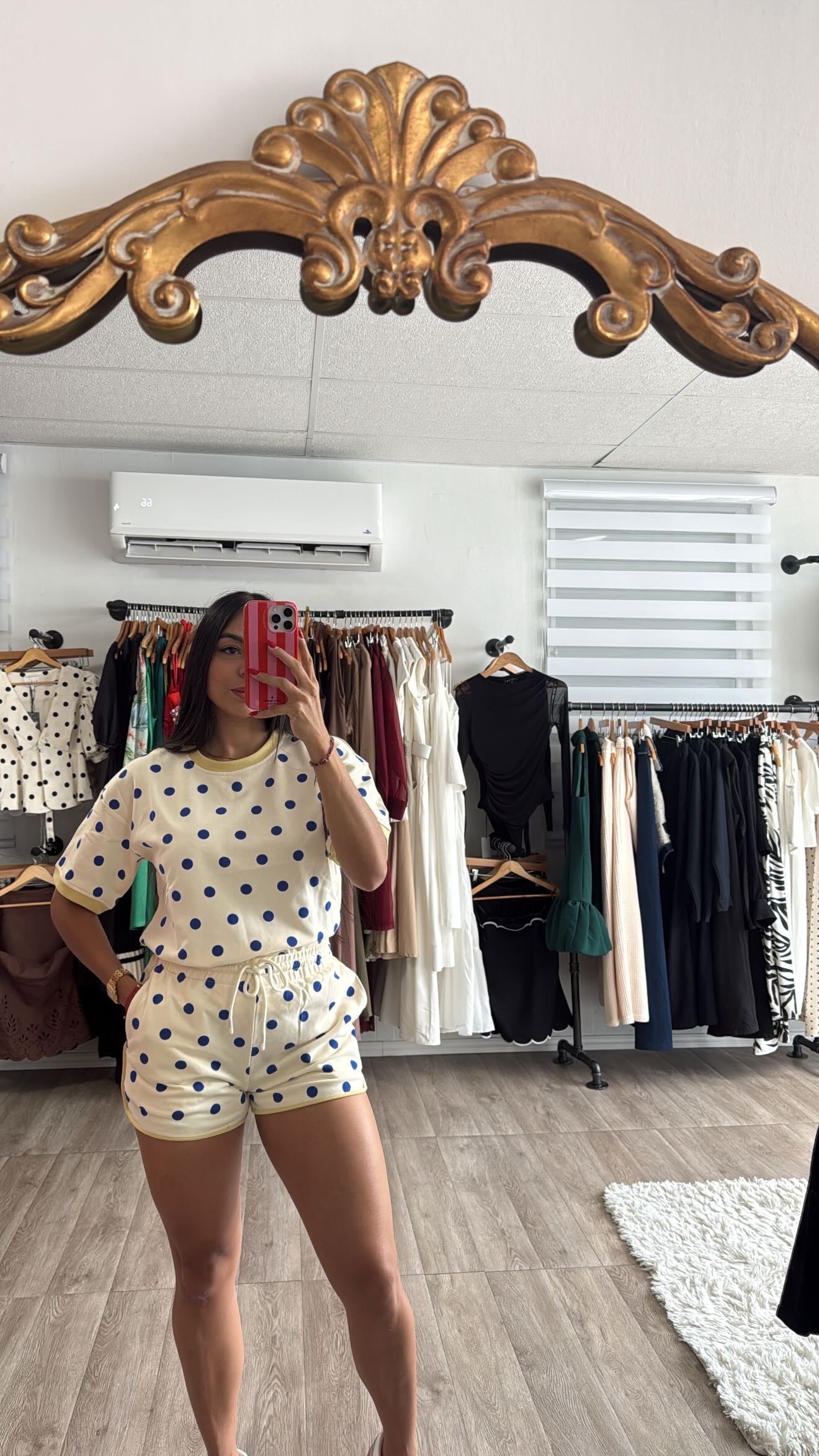 Polka dot set C/B