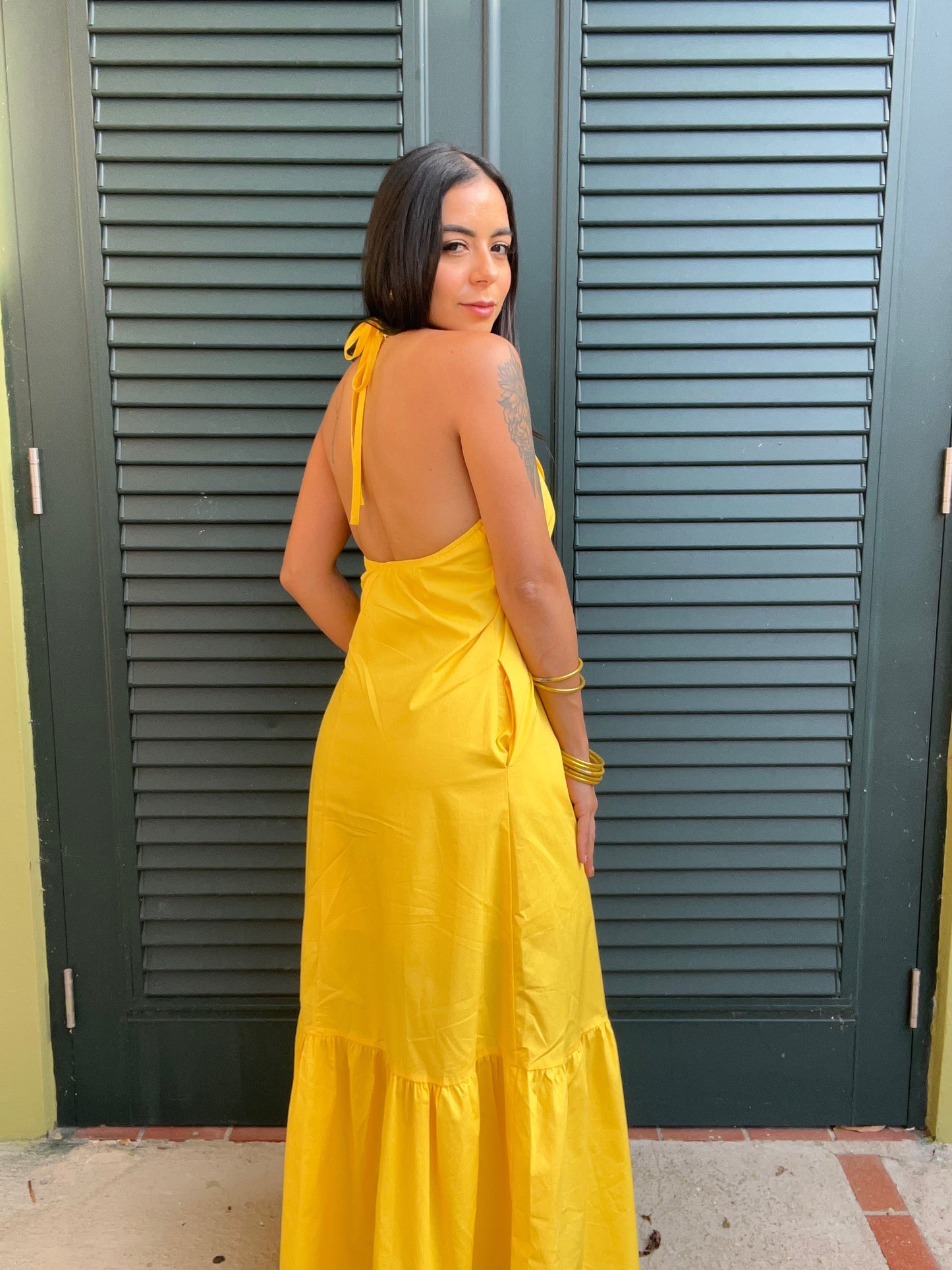 Yellow Flower Dress