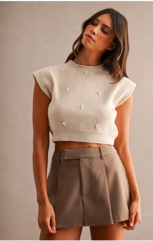 Pearl Sweater crop