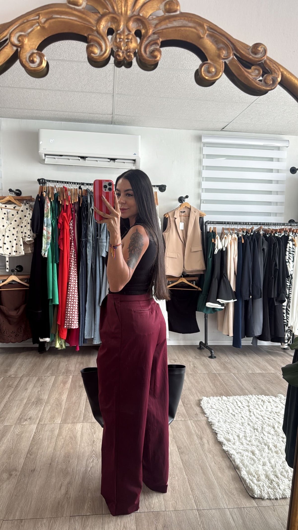 Burgundy Trousers