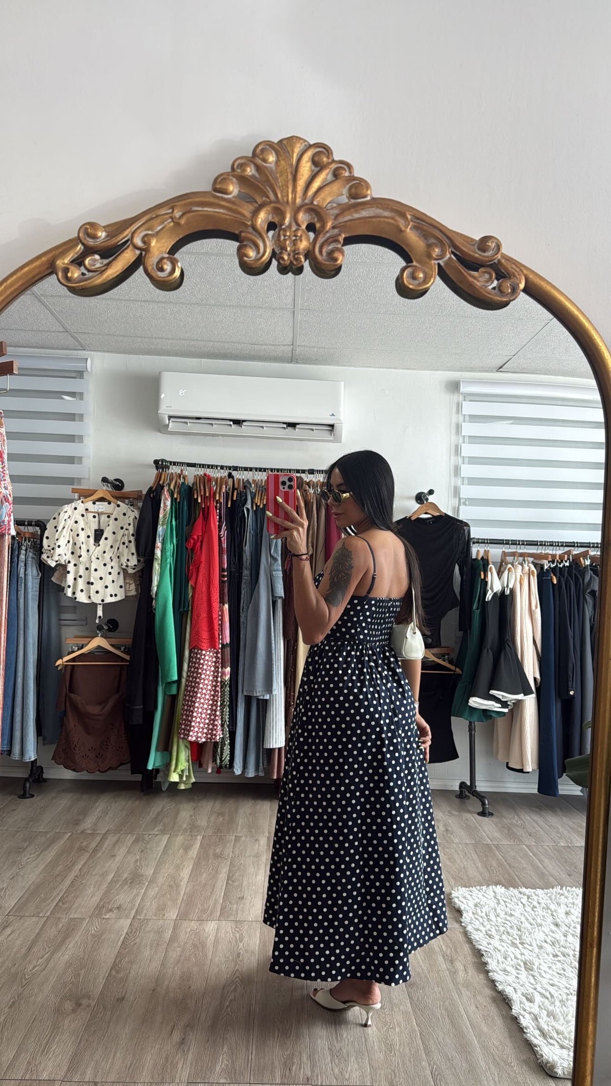 Polka Dot Navy dress