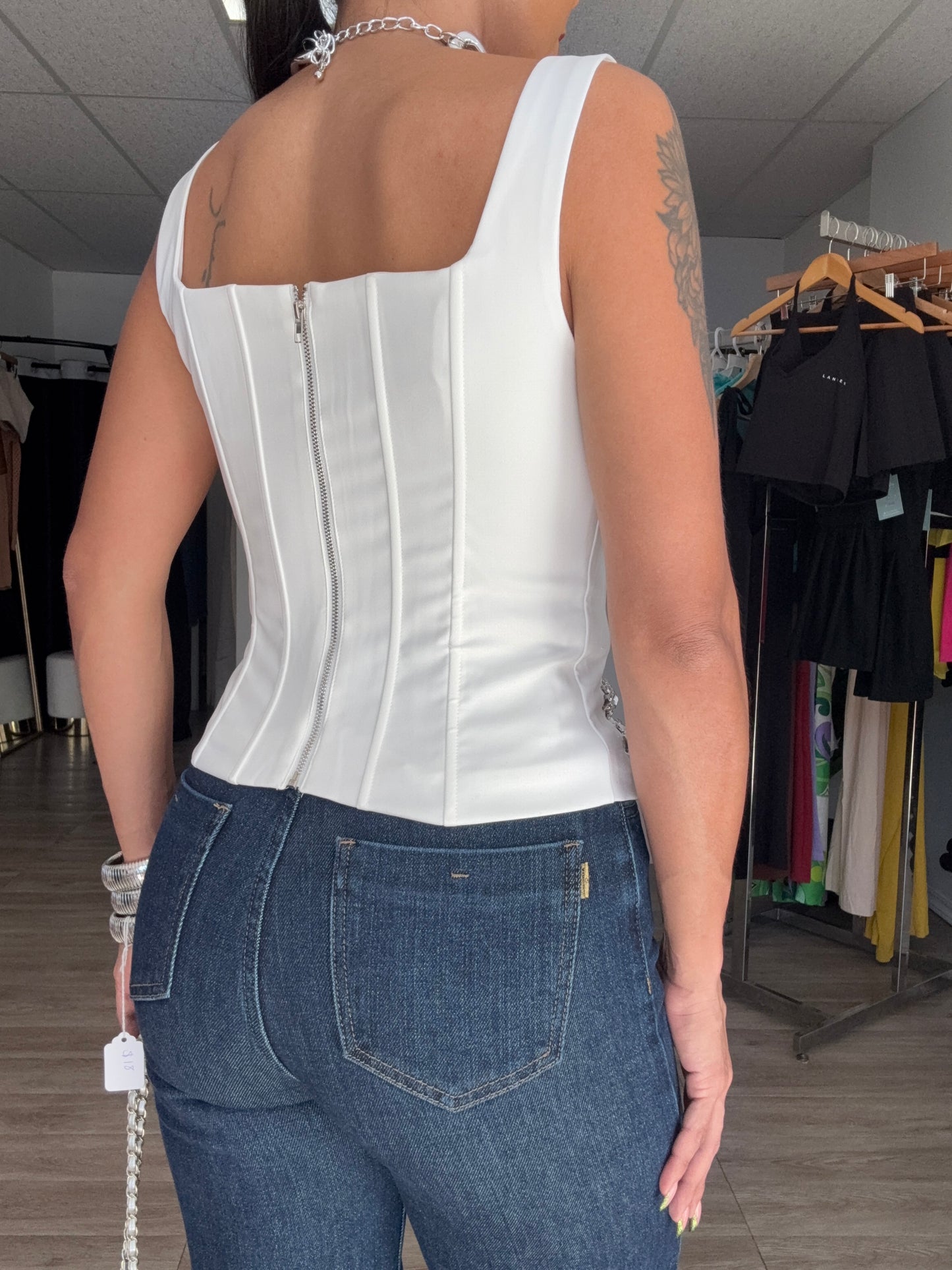 Rhinestone White top