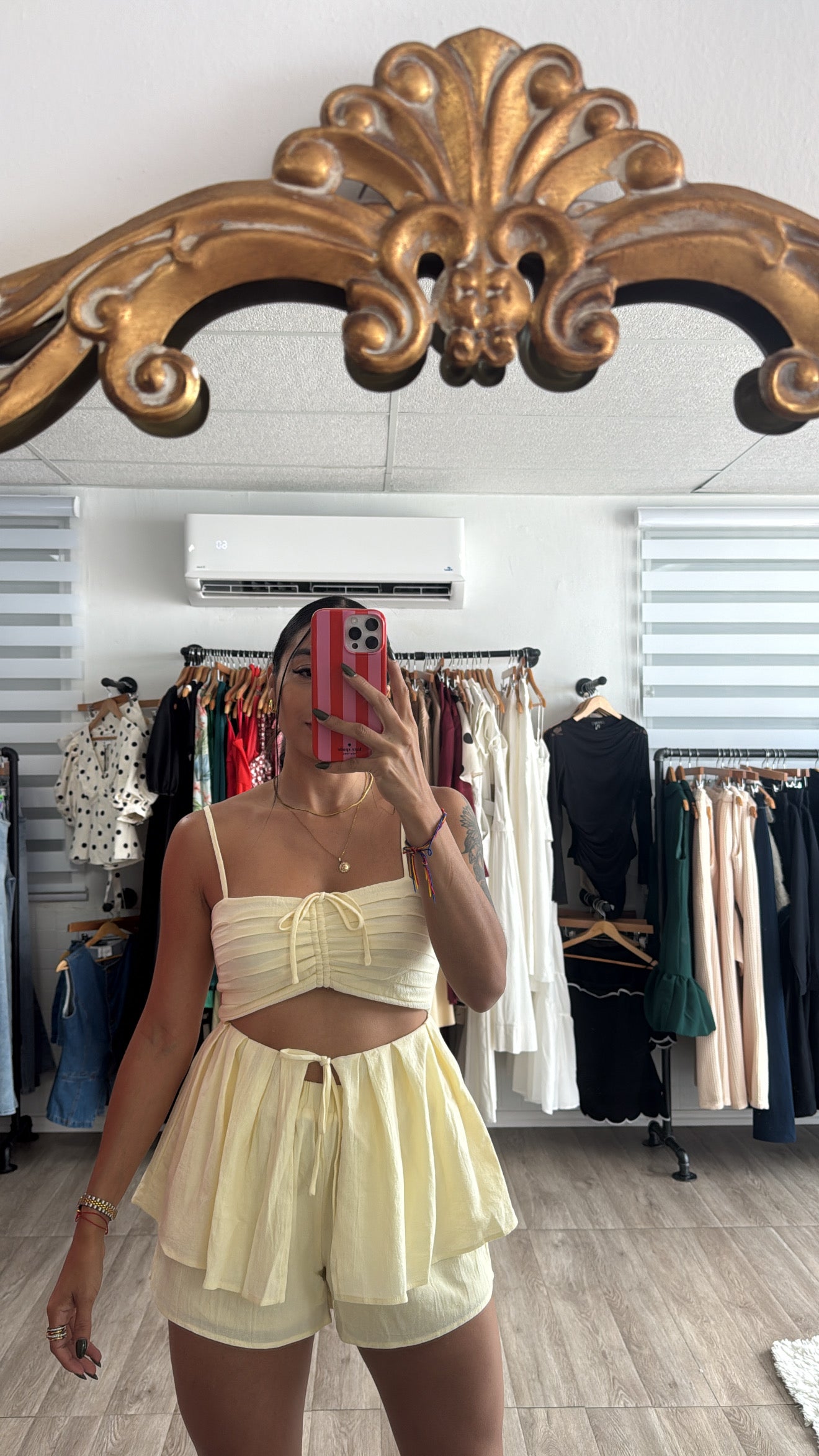 Pastel Yellow short set (pre-order costo $55)