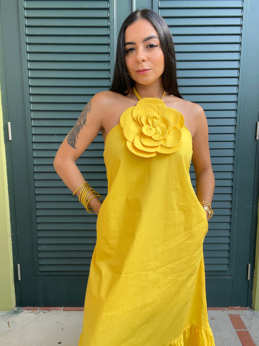 Yellow Flower Dress
