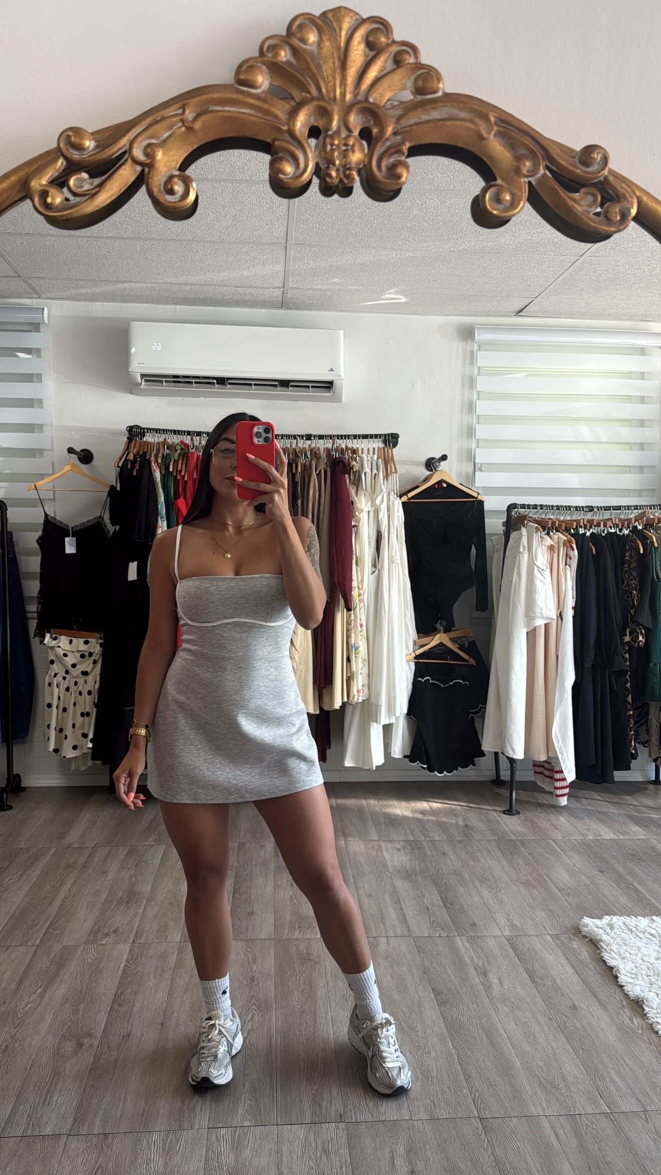 Gray contrast Active dress