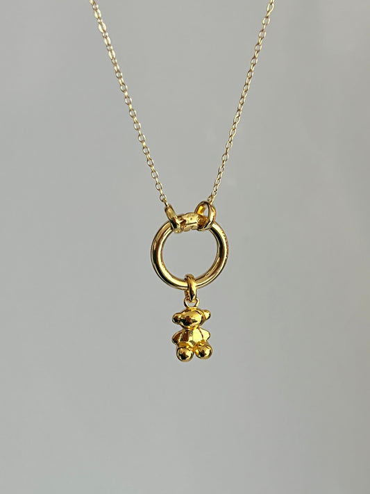 Gold Bear Necklace