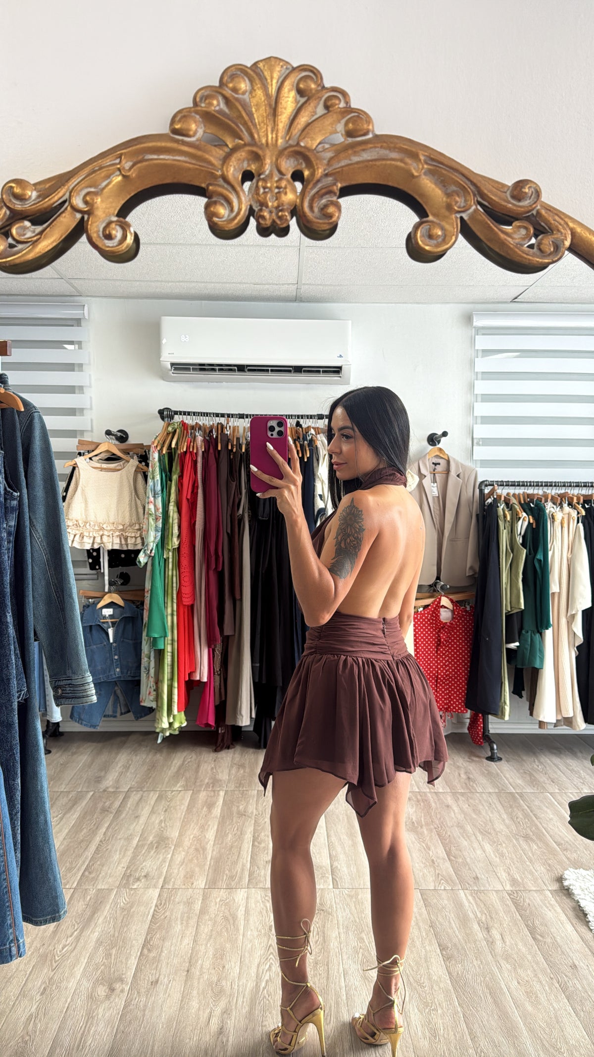 Choco Cowl Dress