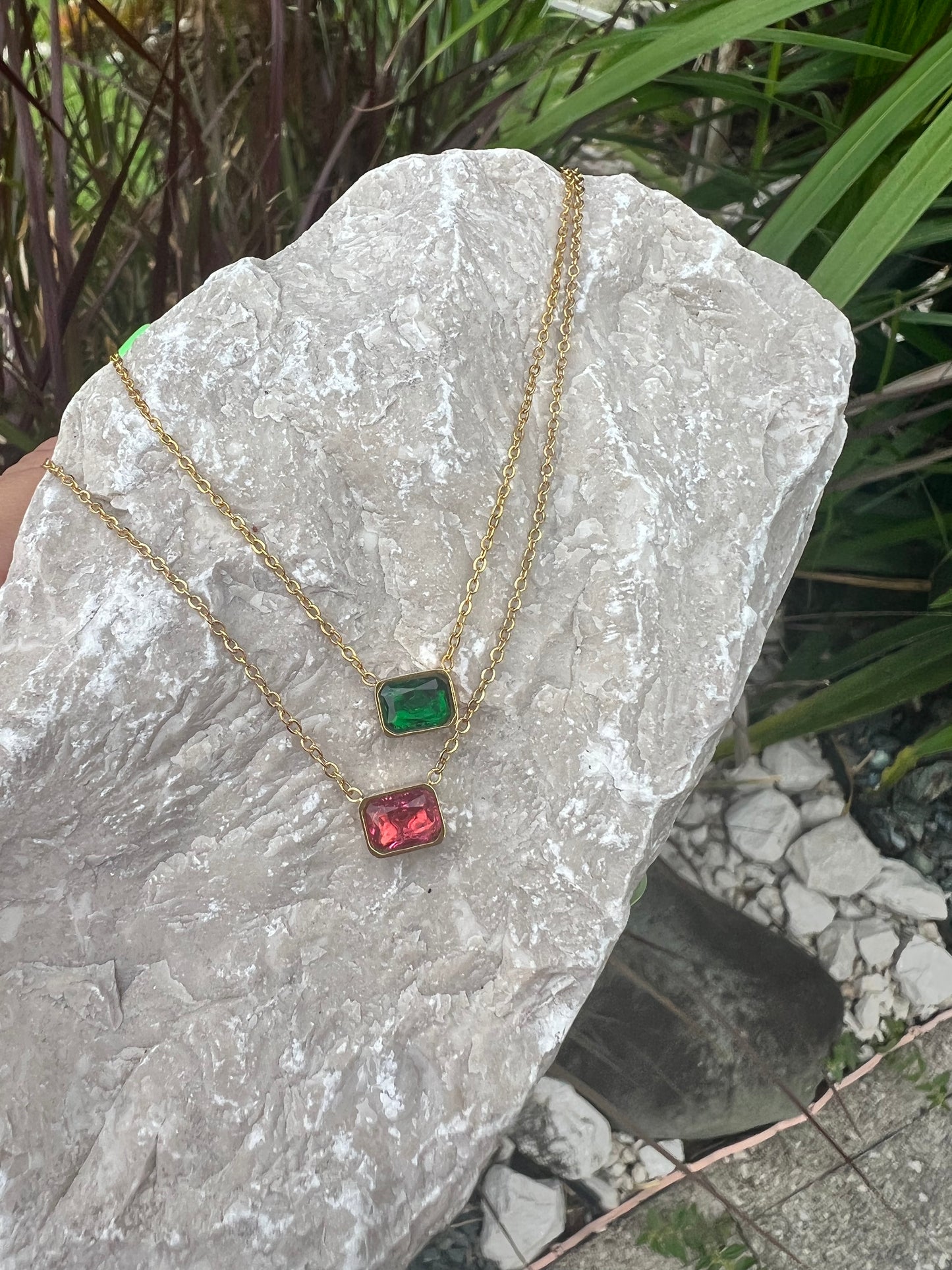 Green and Pink Necklace