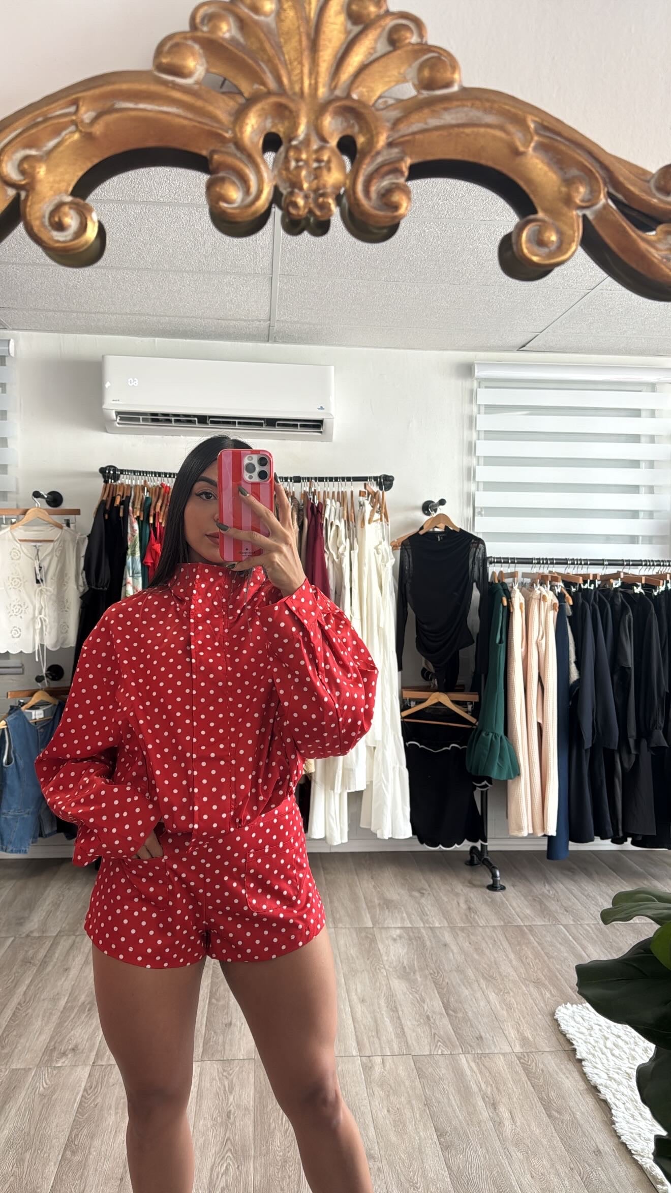 Polka Dot Red set