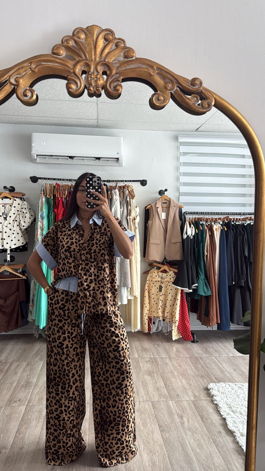 Animal print stripe Block set