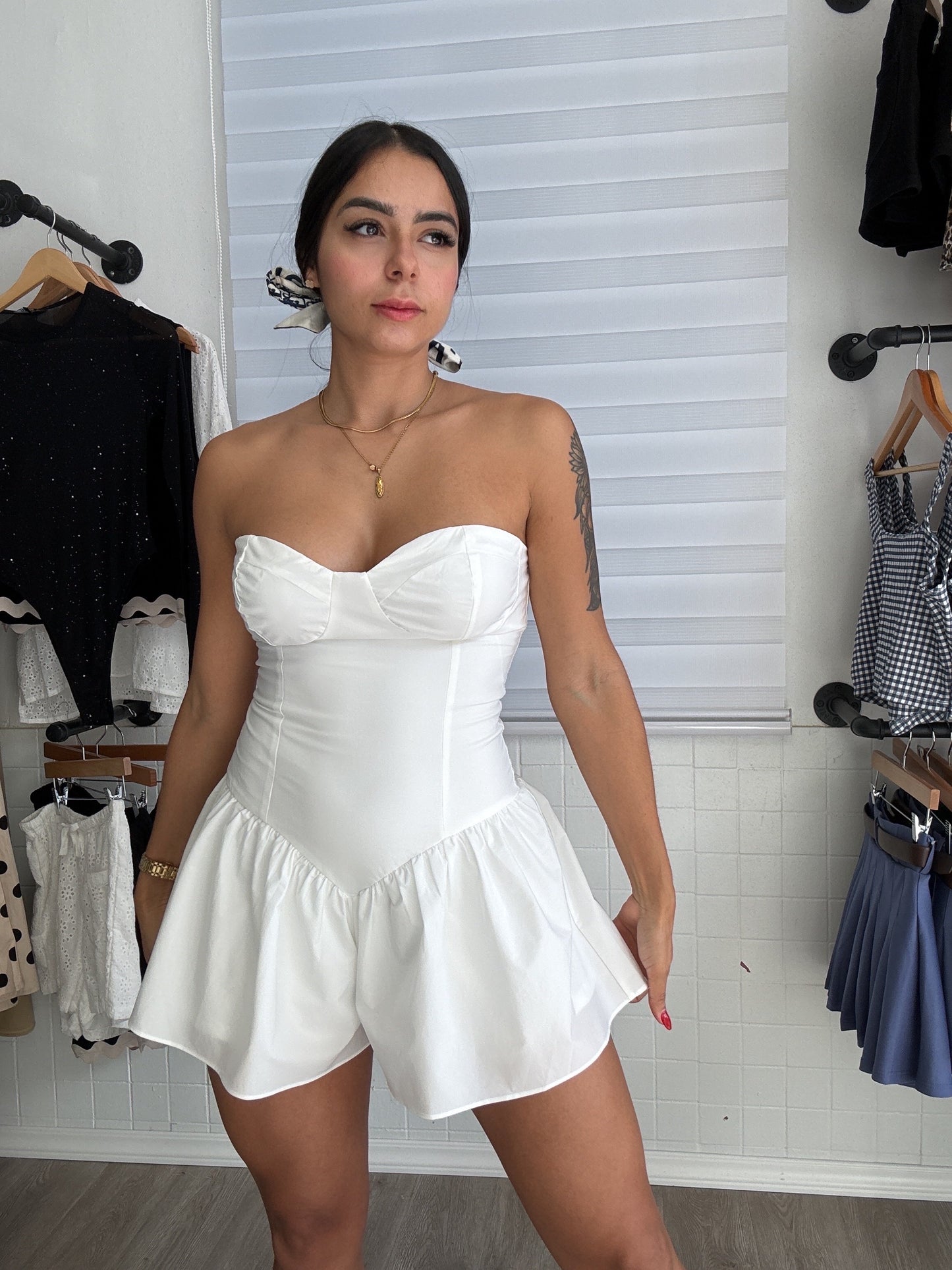 White romper