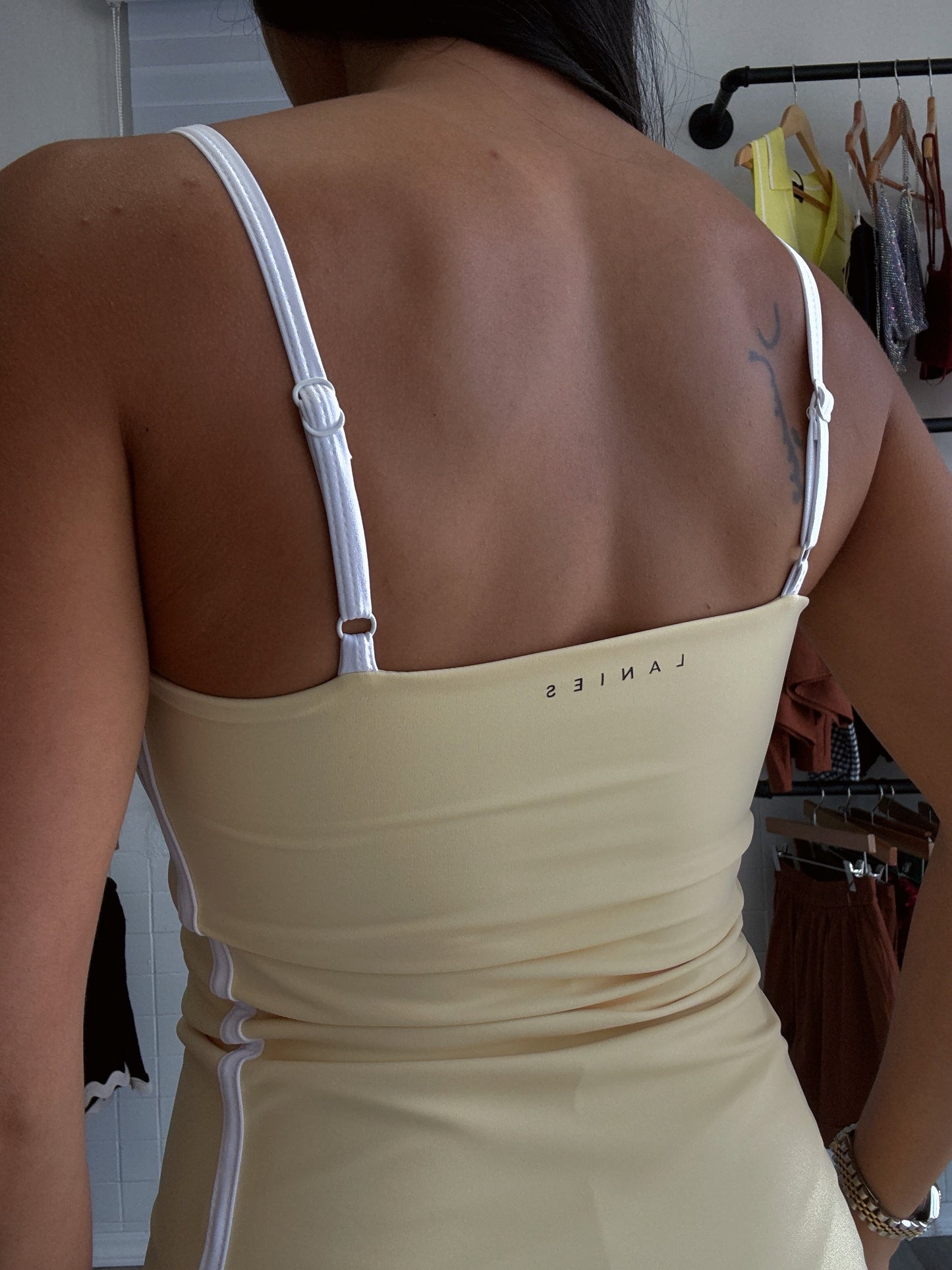 Active Lanies Romper in Yellow
