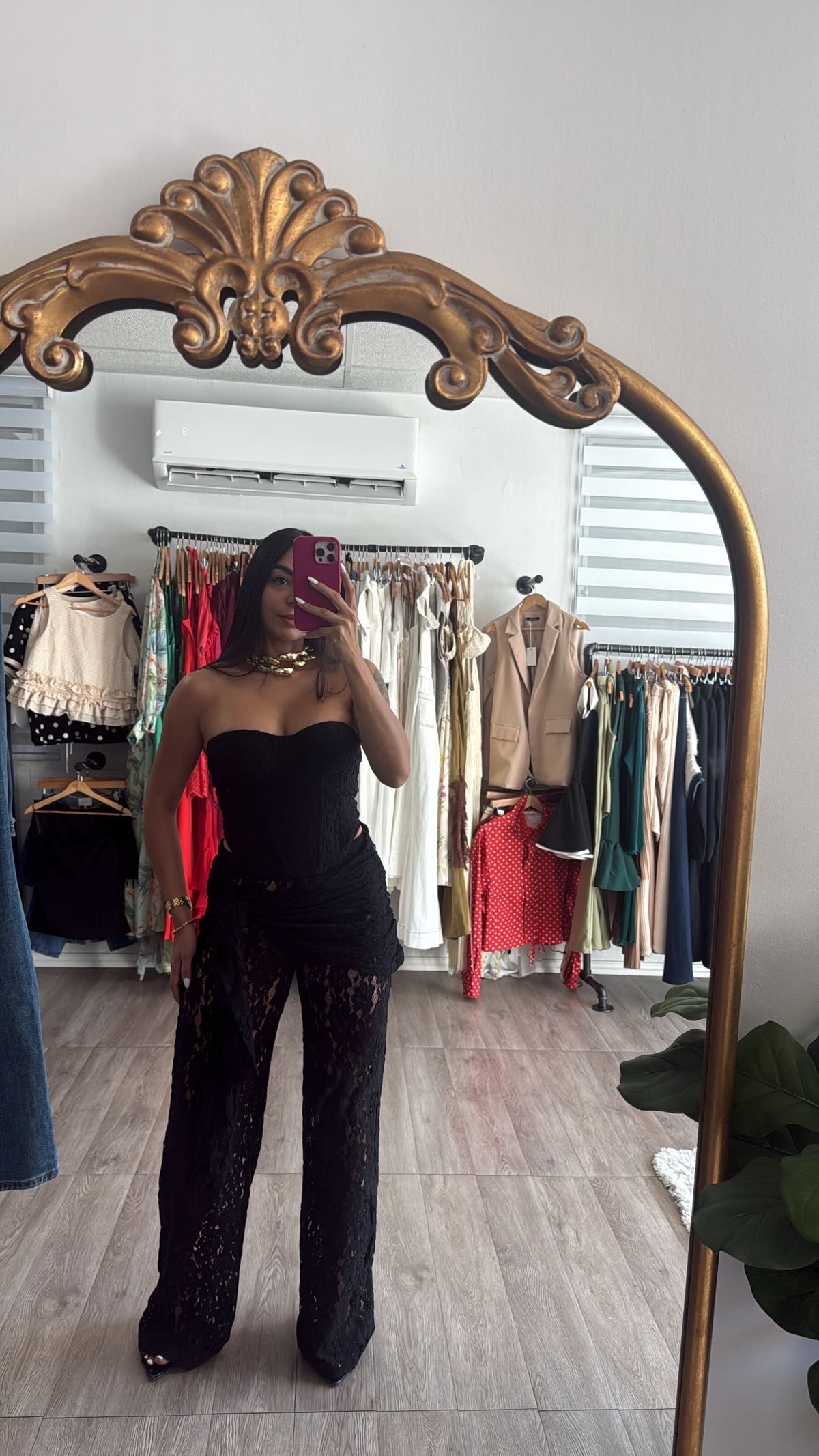 Black Bustier Set