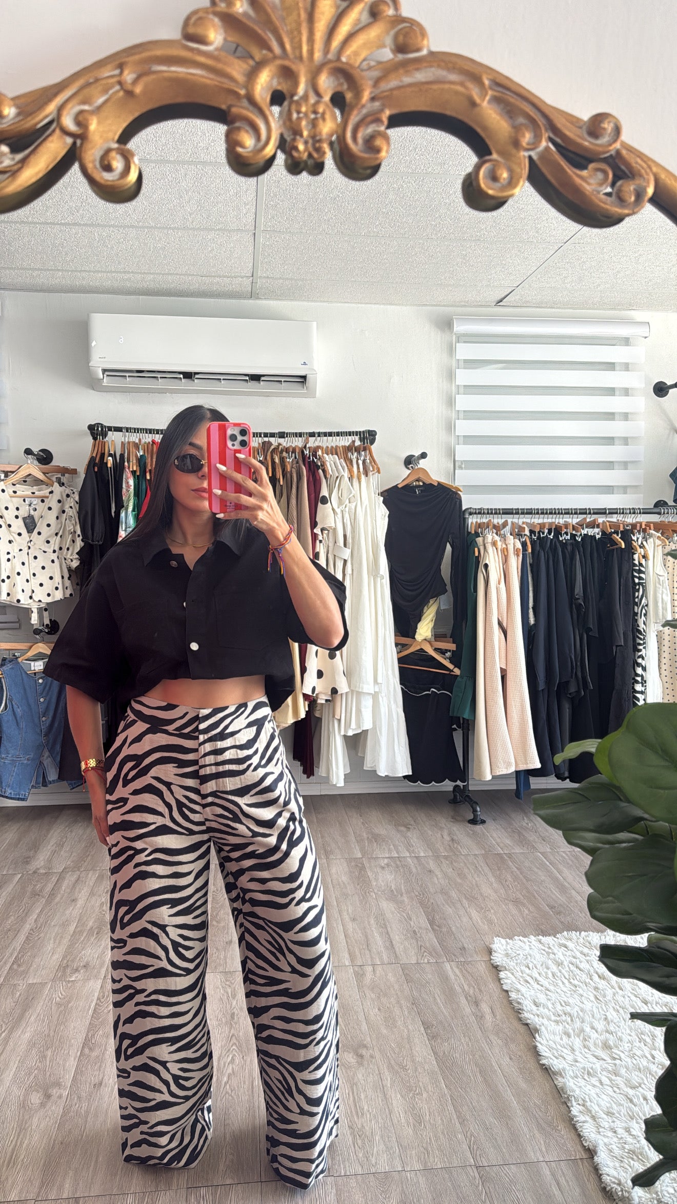 Zebra Linen Trousers