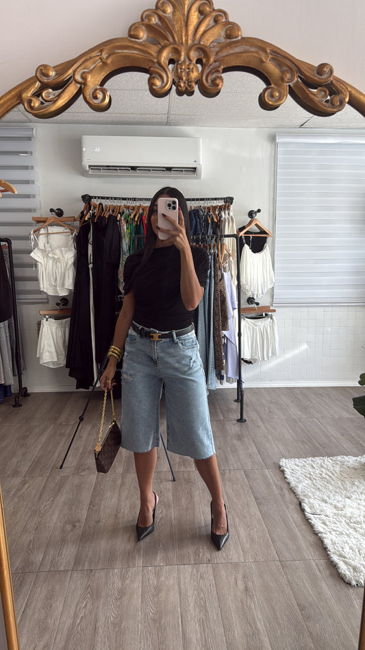 Bermuda Denim Shorts