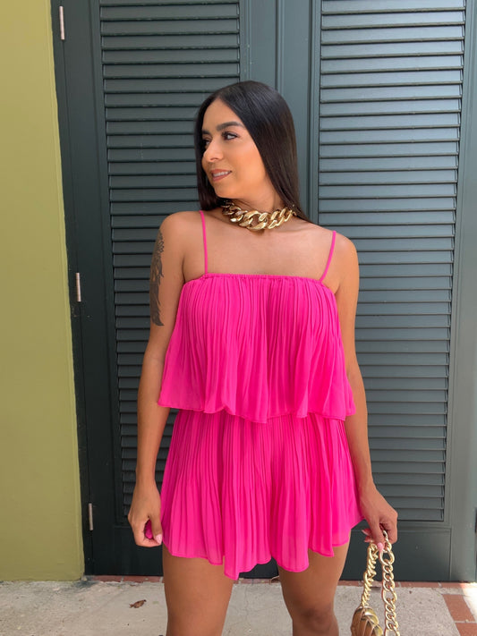 Hot Pink Romper