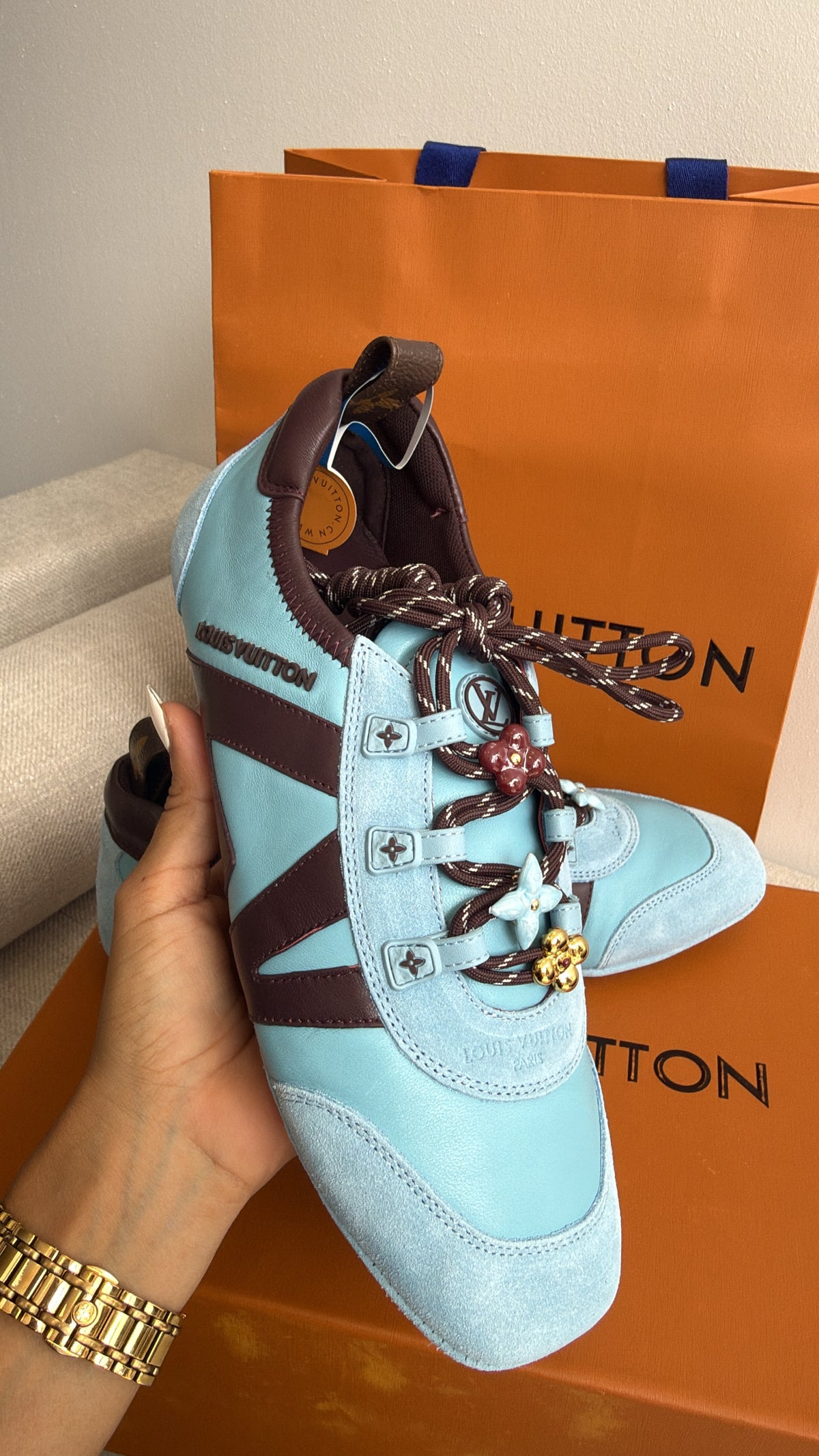 Blue/ Wine Sneakers