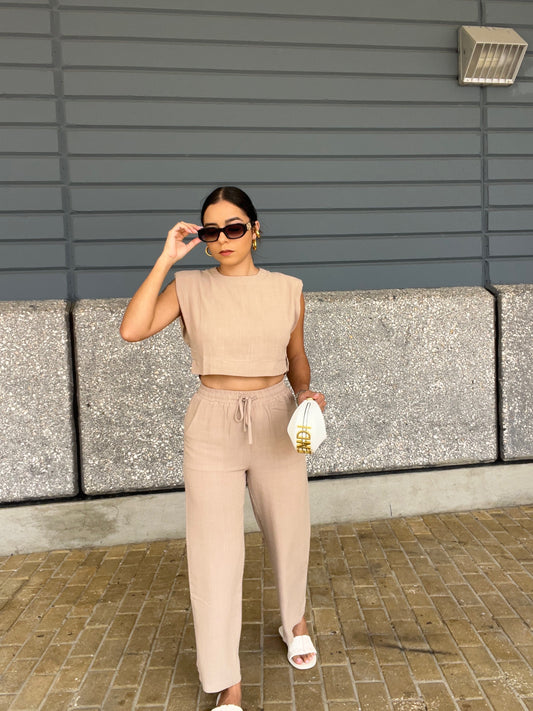 Mocha Linen Set