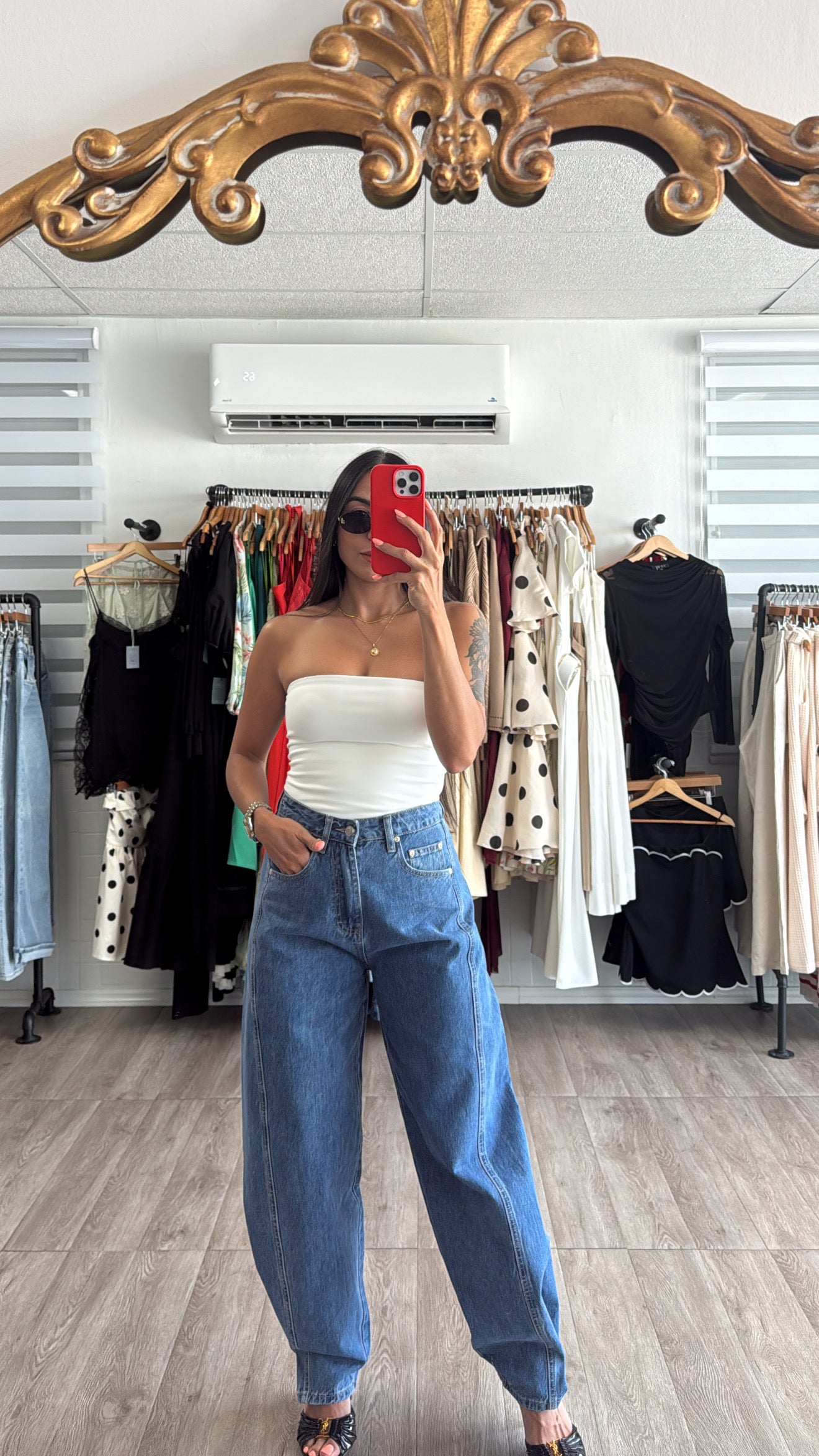 Barrel crop Denim