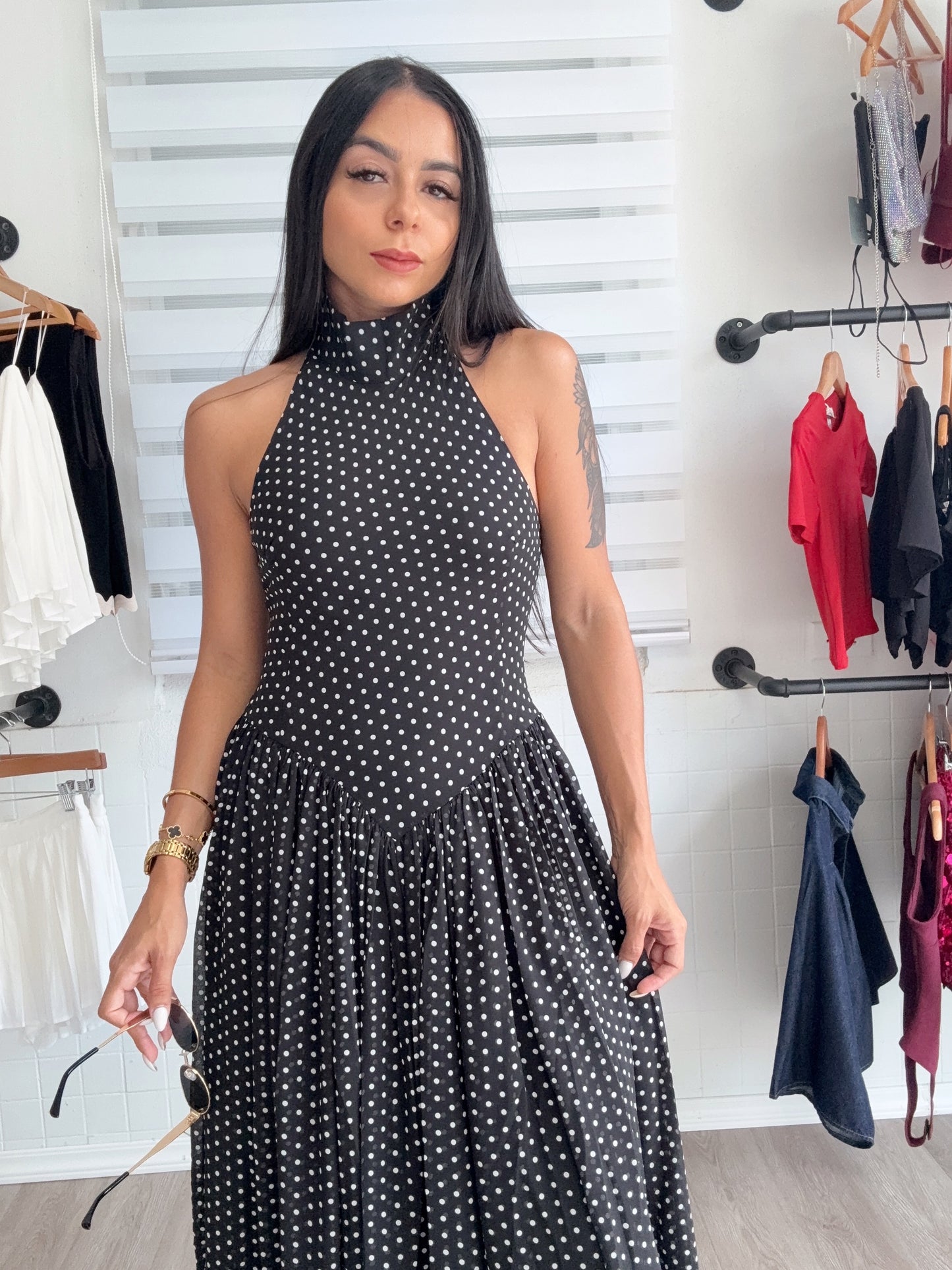 Polka dot corset Dress