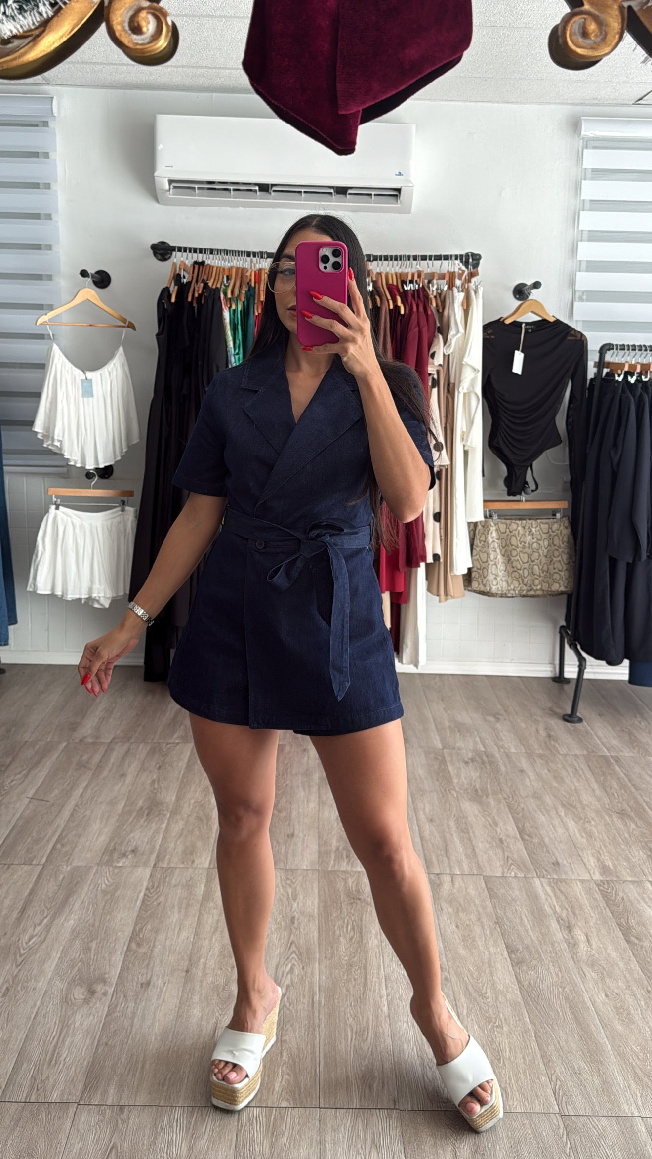 Denim índigo romper