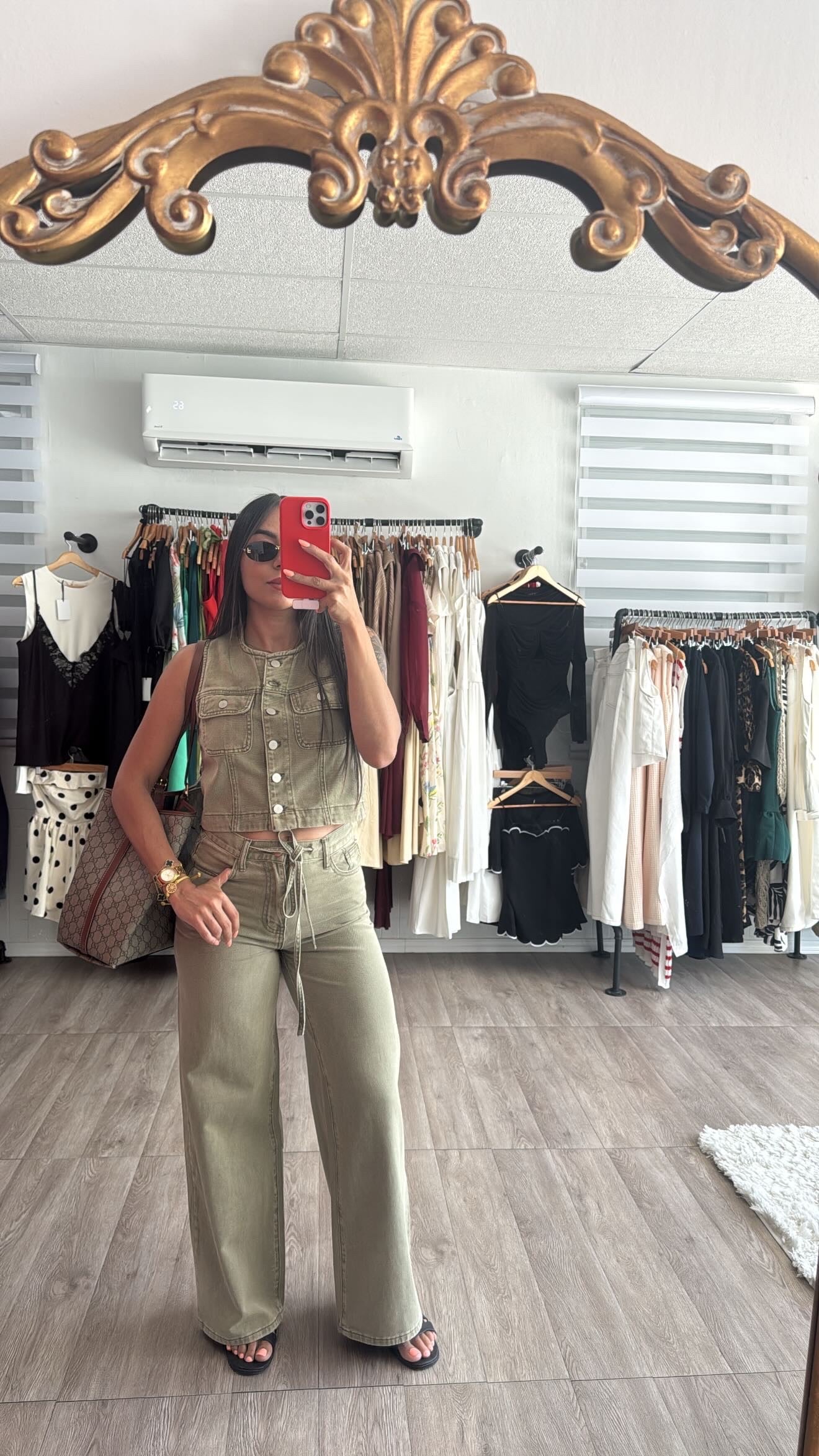 Denim Olive Set