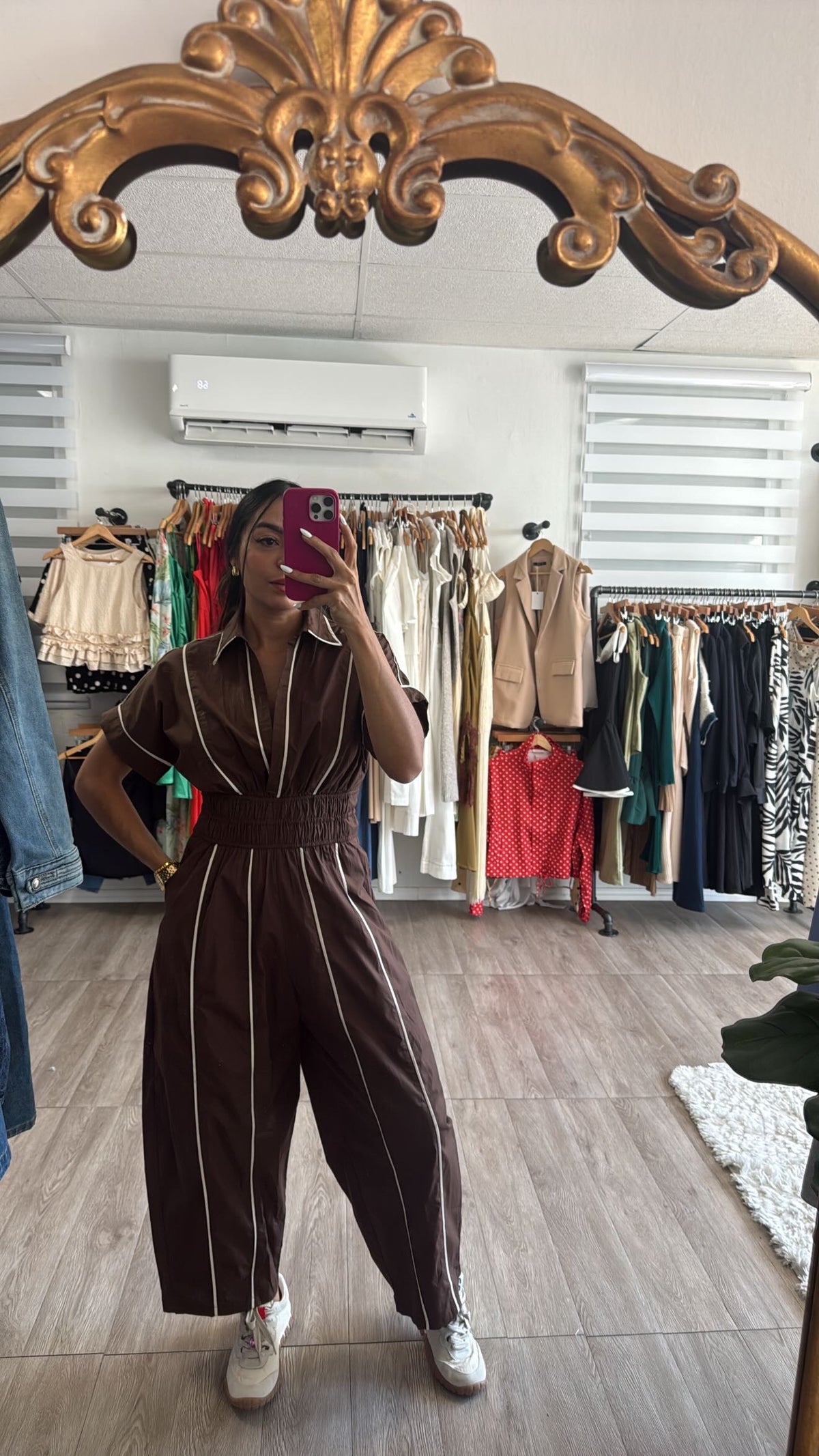 Choco Stripe Jumpsuit