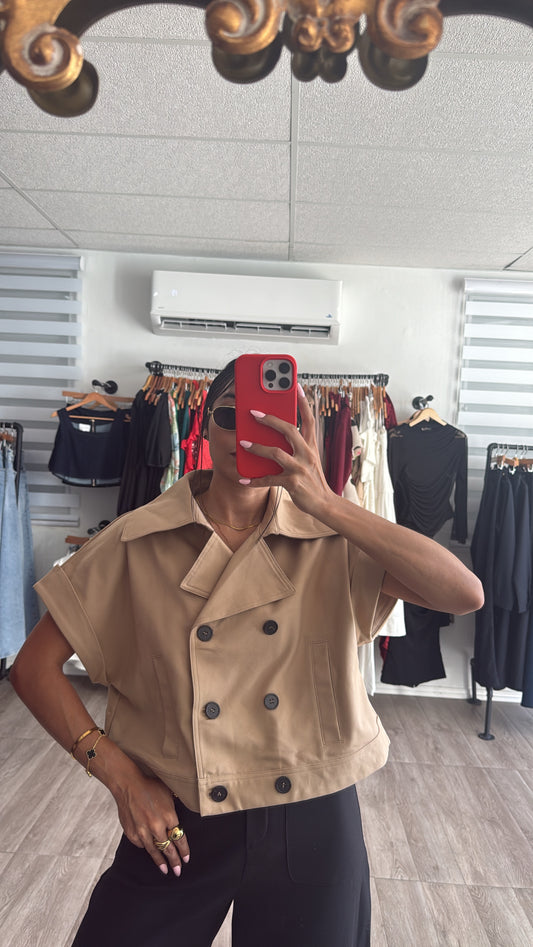 Crop Trench Jacket