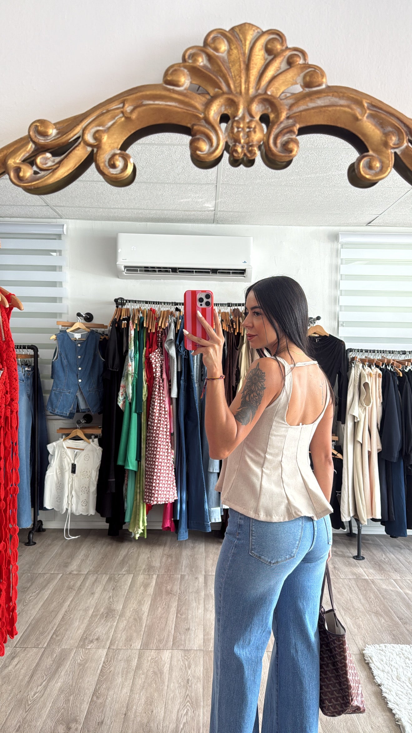 Peplum Linen Blouse
