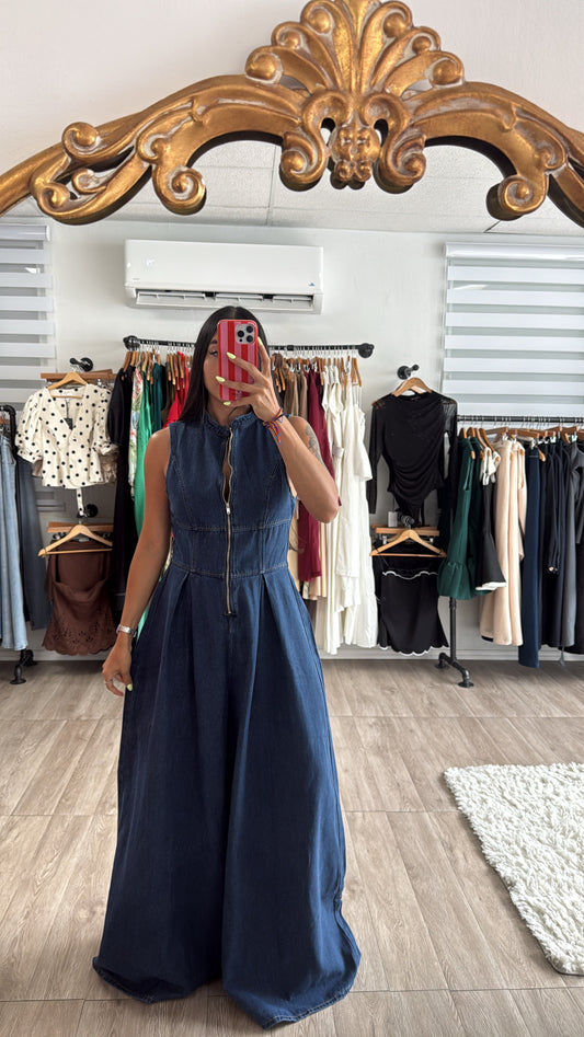 Índigo Palazzo Jumpsuit