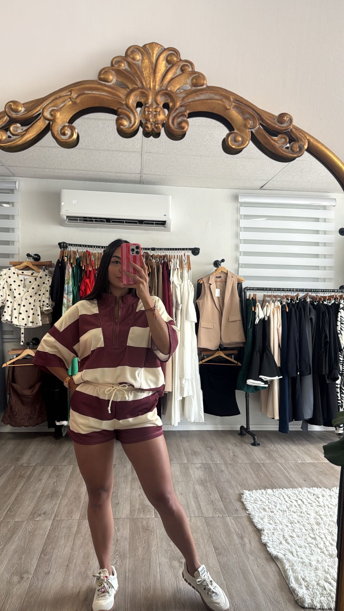 Stripe Short set