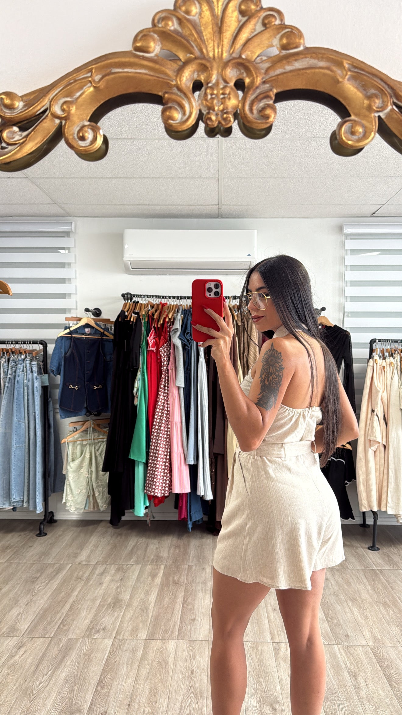 Linen Halter Romper
