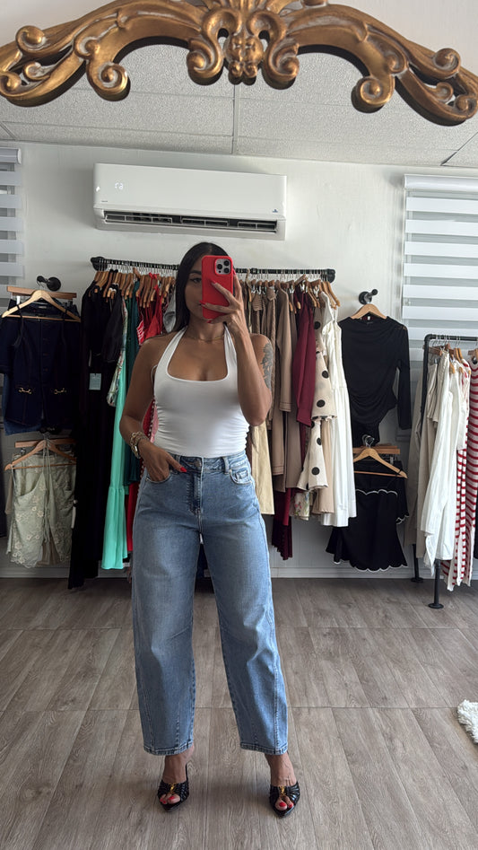 Barrel High Rise Denim