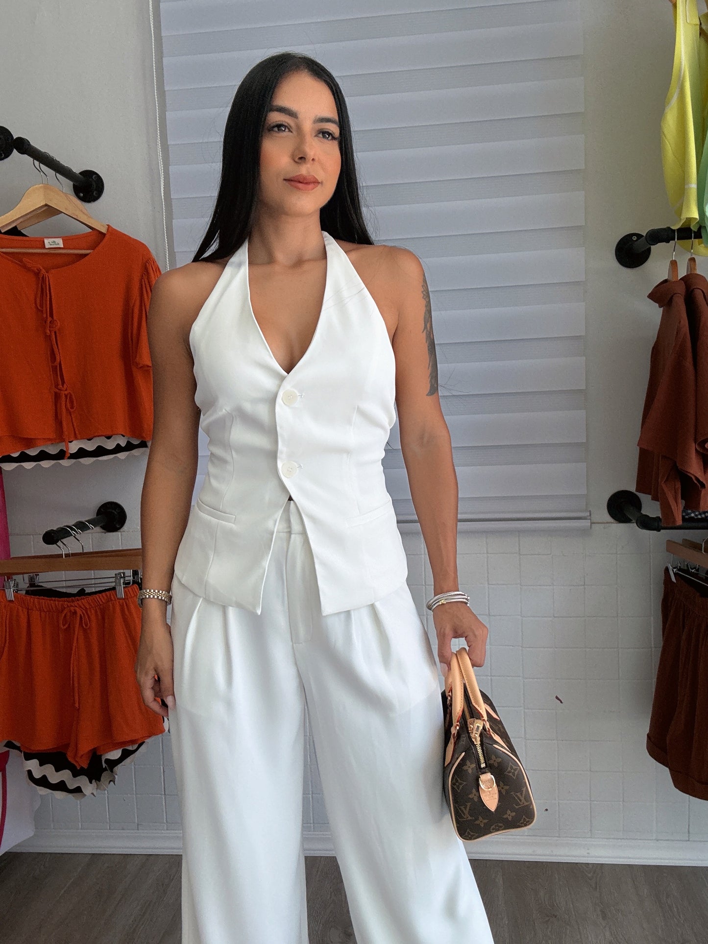 White Vest Set
