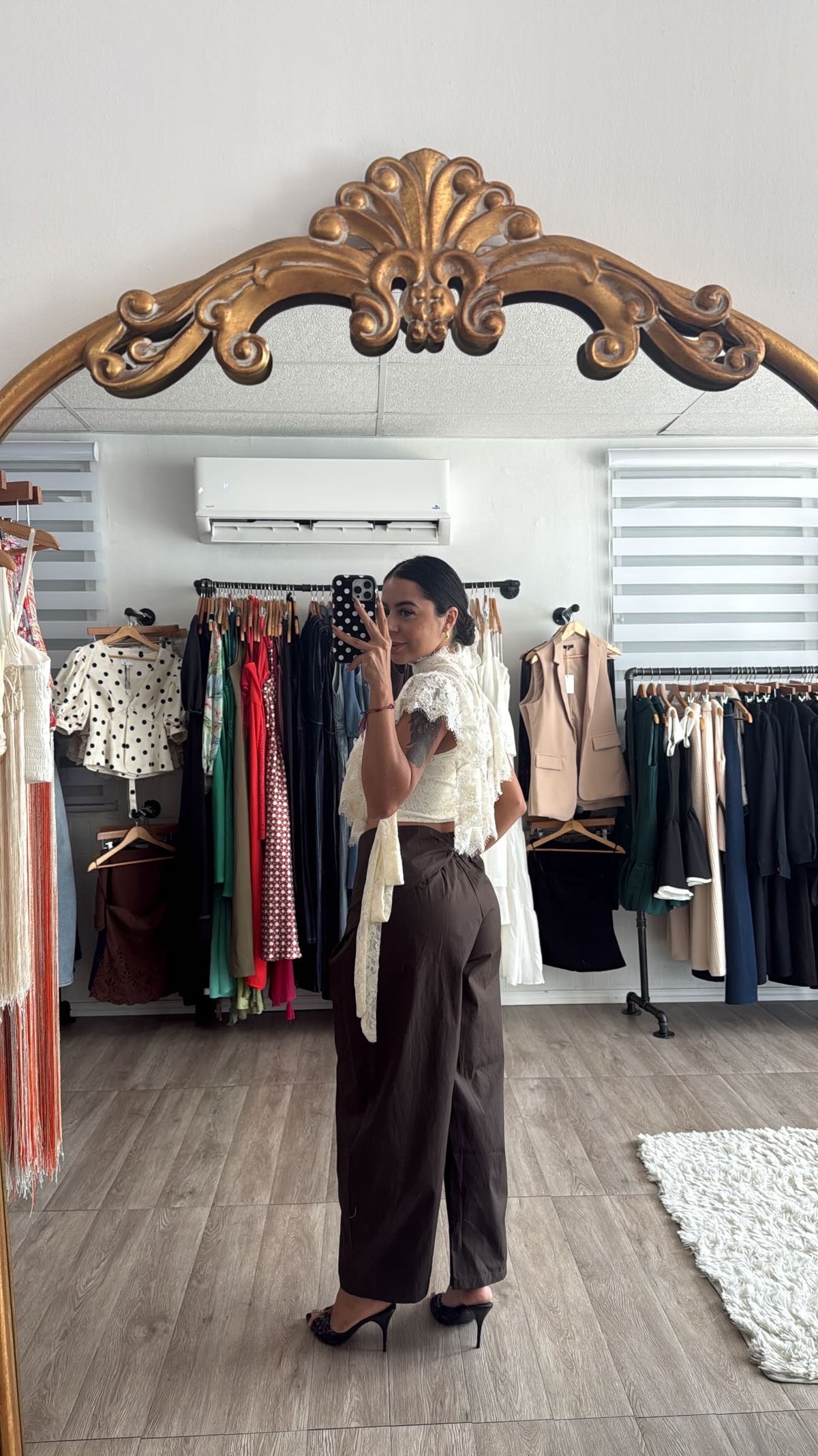 Ruffle Blouse cream