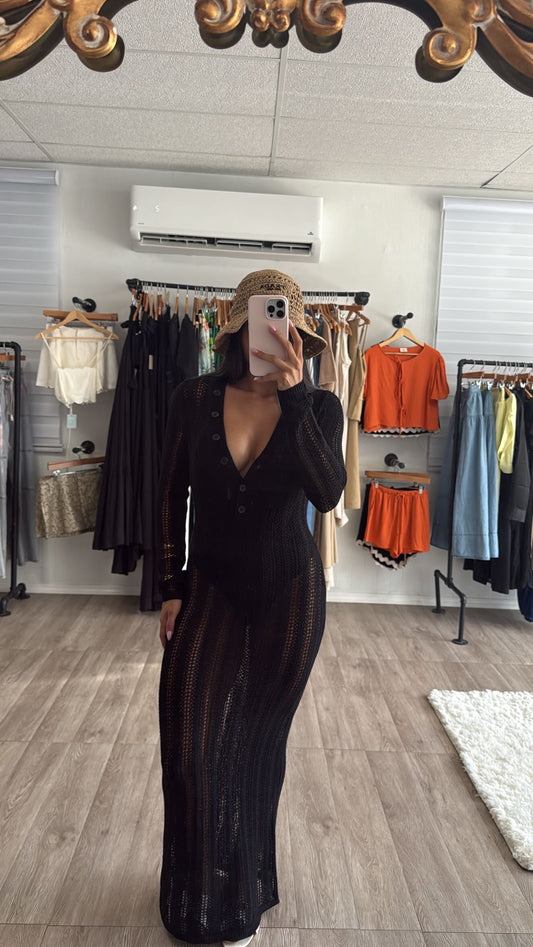 Crochet black cover  Up