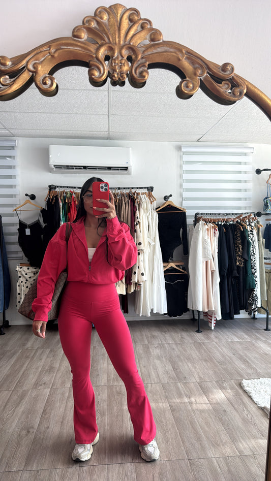 Active Jacket Set in Fuschia
