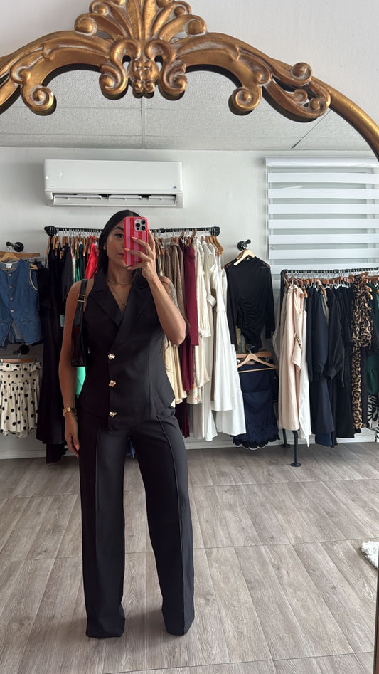 Black Vest set