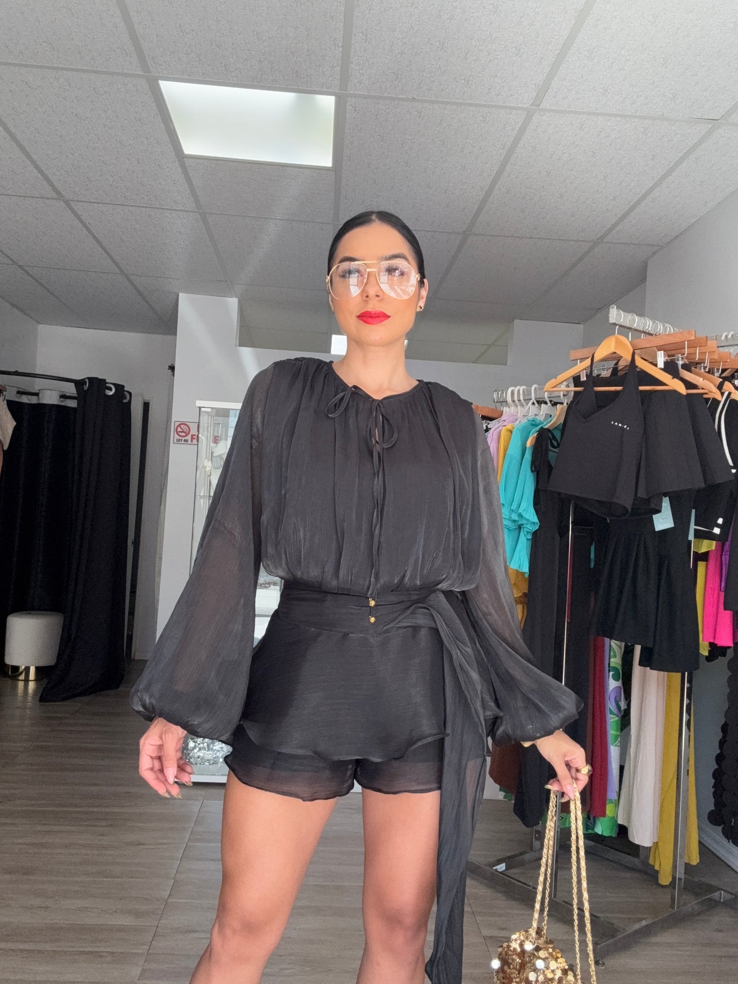 Organza Romper Dress