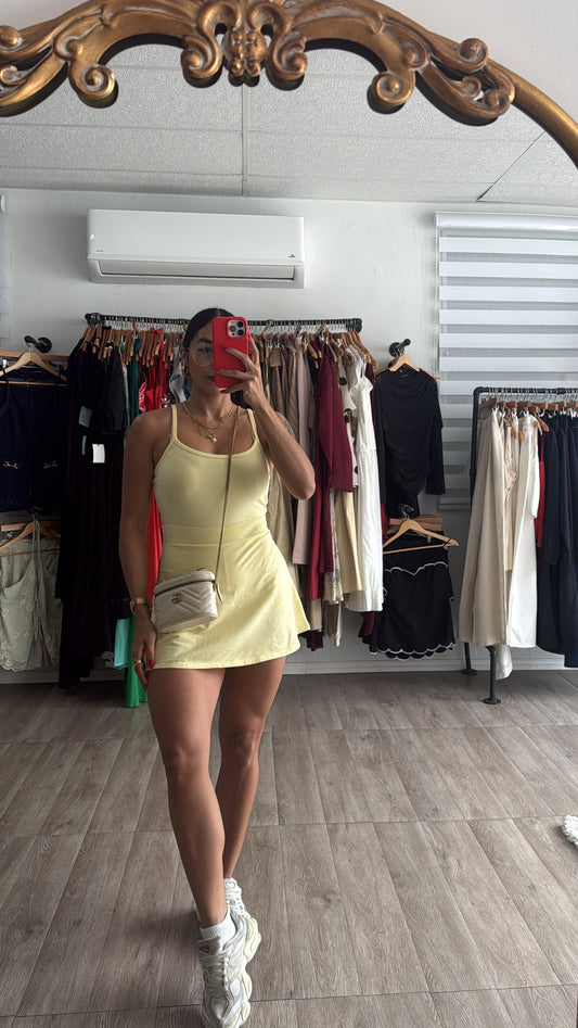 Yellow cami romper