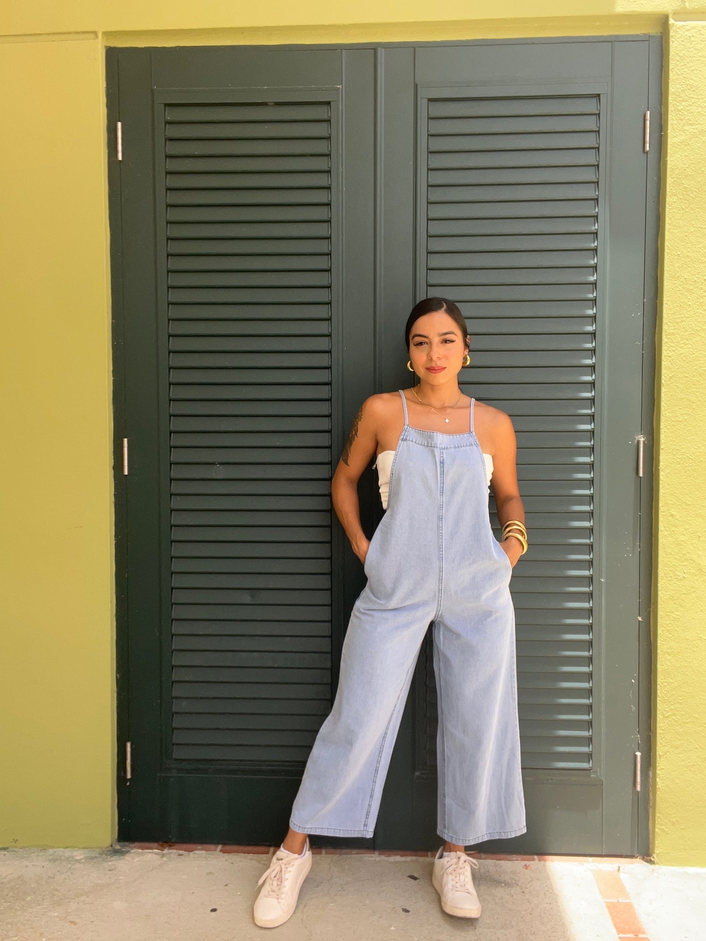 Denim Wash Jumpsuit