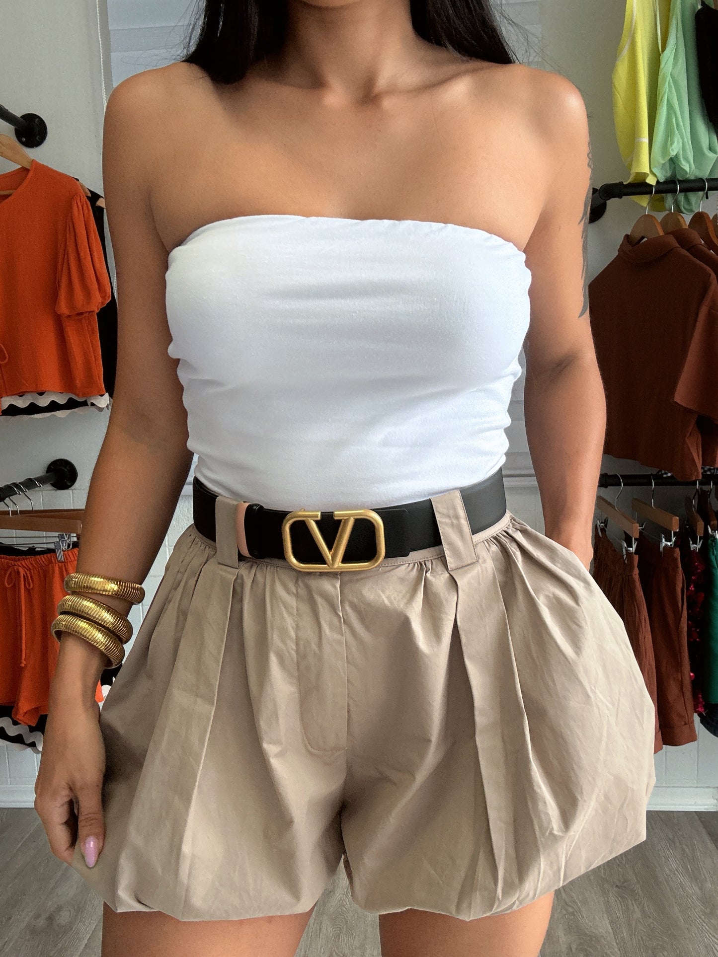 Mocha bubble short