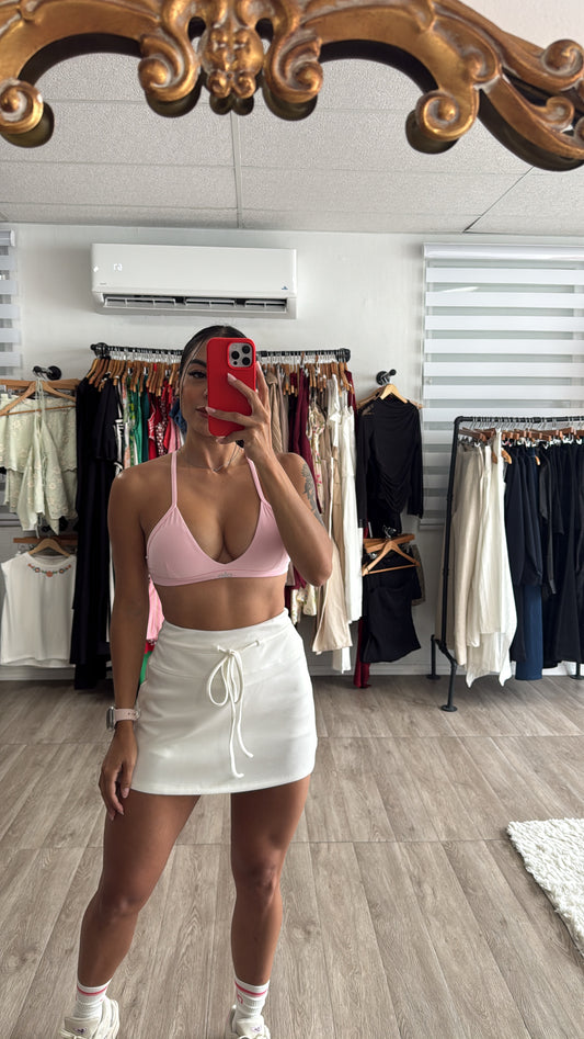 White Tie Front skort